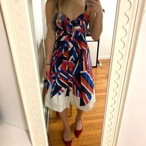 Milly inkblock jordon tie dress size 0